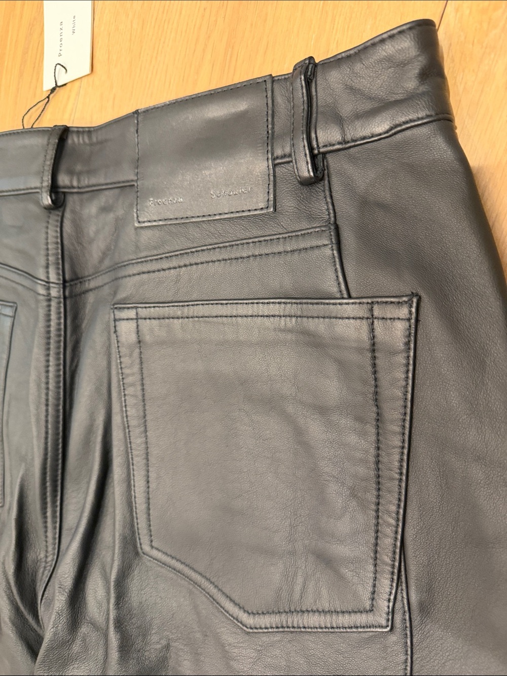 Proenza Schouler White Label - Black Leather Pants - Picture 7 of 11